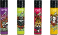 Clipper Feuerzeuge - 4er Set: Jet Flame Ink 4 Life