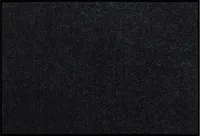 Salonloewe Fußmatte waschbar Schwarz 40x60 cm Schmutzfangmatte