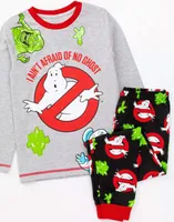 Ghostbusters - "I Aint Afraid Of No Ghosts" Schlafanzug für Jungen NS6553 (116) (Grau/Rot/Schwarz)