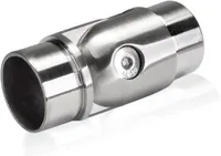 PRIOstahl Verbinder mit Gelenk 90° für 42,4mm Rundrohr aus Edelstahl V2A