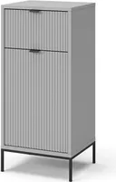 Vicco Midischrank Eliza, 40 x 87 cm mit Tür und Schublade, Grau
