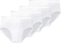 Schiesser 4er Pack Baumwolle Essentials Doppelripp Slip / Unterhose Mit komfortablem Softbund und Eingriff, In hochwertiger, bequemer Doppelripp-Qualität, Besonders strapazierfähig und langlebig