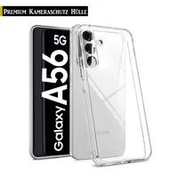 Für Samsung Galaxy A56 5G - Handy Silikon Hülle Transparent Kamera Schutz Hülle Tasche Case Handyhülle Cover