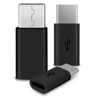 Adapter Micro USB auf USB C 3x Stecker wandelt USB 2.0 Typ B zu USB 3.1 Typ C