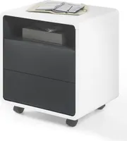 Rollcontainer Tadeo | weiß / anthrazit
