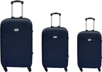 Reisekoffer Stoffkoffer Trolley Set 3 tlg. Rollkoffer Travel Gepäck Hangepäck Schwarz