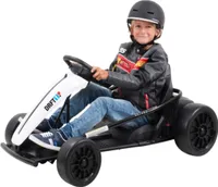 Drift-Kart SX1968 Drift-Scooter | 700 Watt - 2x 12V 7 Ah - Go-Kart - EVA-Reifen - Kinderfahrzeug mit Drift-Funktion - Bis 70.0 Kg (Weiß)