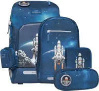 BECKMANN Norway Schulranzen Set 6tlg. Active Air FLX space mission