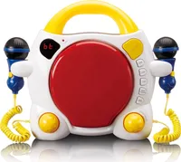 Lenco KCD-011KIDS - Tragbarer Karaoke-CD-Player mit Bluetooth® für Kinder - Mehrfarbig