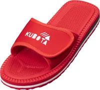 Kubota  Badelatschen mit Klettverschluss Pantoletten Sandalen Damen "Velcro" Rot, 41