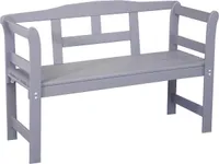 Gartenbank SenS-Line Friesenbank 2 Sitzer 113 x 40 x 75 cm Holz grau