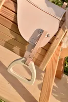 Sattel für kleine Reittiere, natur