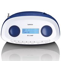 Lenco SCD-69BU - DAB Radio - Boombox - CD Player - MP3 - USB - Blau