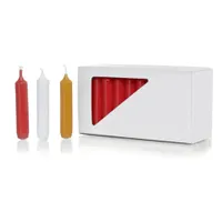 Wiedemann 101008.001 Pyramidová svíčka - 77 x 15 mm, 40 kusů, červená
