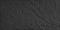 DECCART | 3D Wandpaneele Polystyrol Schwarz | Wandverkleidung in Steinoptik „Fels” | Dekorative Paneele| 100x50 cm | 0,5m²