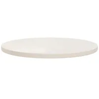 vidaXL Tischplatte Weiß Ø60x2,5 cm Massivholz Kiefer