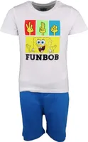 Spongebob Schwammkopf Kinder kurzarm Pyjama Schlafanzug – Blau / 104