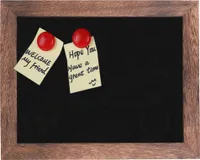 Křídová tabule s dřevěným rámem, nástěnná křídová tabule Magnet, psací tabule k zavěšení, 28 × 35 cm, nástěnná křídová tabule pro svatbu, párty, narozeniny, bar