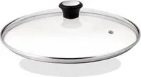 Tefal 28097612, Rund, Schwarz, Edelstahl, Transparent, Glas, Kunststoff, Schwarz, 26 cm