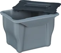 relaxdays Koš na organický odpad Kuchyň 5 l šedý