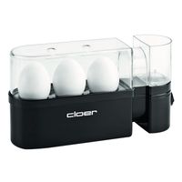 Cloer Eierkocher 300 Watt für 3 Eier Schwarz herausnehmbarer Eierträger Summer