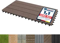 WPC dlaždice Click Terrace Tiles Royal Dark Brown 60x30 cm 1 kus