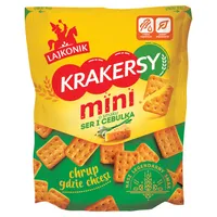 Lajkonik Krakersy Mini O Smaku Syr + Cibuľa 100 G