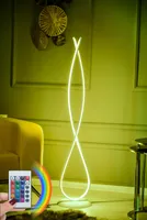 Opviq, Infinity White - Multicolor, Stehlampe, 100 % ALUMINIUM, Mehrfarbig, 25 x 25 cm