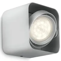 Philips myLiving LED reflektor Afzelia 4,5 W kocka strieborná 532004816