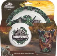 Kindergeschirr-Set Jurassic World blau/grün 3-tlg.