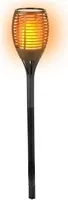 elektrische Taschenlampe Solar LED 77 cm Kunststoff orange/schwarz