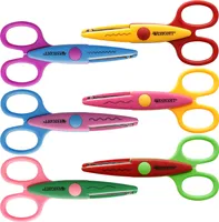 Kreativscheren Set Bastelscheren Musterschnitt Zickzackschere 6x Schere