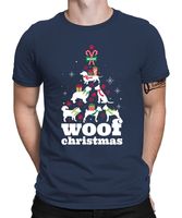 Hund Weihnachtsbaum - Weihnachten Nikolaus Weihnachtsgeschenk Herren T-Shirt, Navy Blau, XL