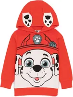 Paw Patrol - Detský sveter s kapucňou NS7051 (104) (červená/biela)