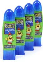4er Pack Kinder Bastelkleber im praktischen Dosierstift mit 2 Spitzen / Ungiftig