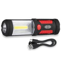 HEYNER® Werkstattlampe Akku LED-Arbeitsleuchte Inspektionsleuchte, wiederaufladbare Taschenlampe
