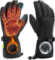 Qunature Thermo Handschuhe Winter Ski/Schneehandschuhe gr.L Schwarz