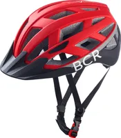 BLACK CREVICE - Damen & Herren Fahrradhelm mit LED Rücklicht | Farbe: Rot/Schwarz | Größe: S (51-54 cm)
