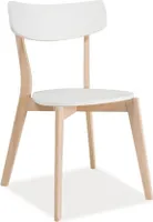Esszimmerstuhl Küchenstuhl Set Tibi weiß Eiche 2er Set