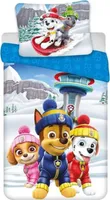 Paw Patrol Chase Kinder Flanell Bettwäsche Set 135/140x200 65x65 Baumwolle