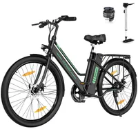 HITWAY E Bike Damen Herren 26 Zoll Elektrofahrräder Citybike 36V 8.4AH Lithium-Ionen-Akku mit Fahrradpumpe und Fahrradschloss mit 250W Motor
