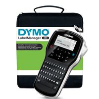 DYMO LabelManager 280 Tragbares Beschriftungsgerät | Wiederaufladbares Etikettiergerät mit QWERTZ Tastatur | mit PC/Mac Schnittstelle | für D1 Etiketten in 6, 9 und 12mm Breite