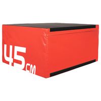Sport-Tec Sprungtrainer Soft Plyo Box, 45 cm, stapelbar, rot