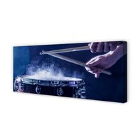 Leinwandbild 125x50 Wandkunst Schlagzeug-Sticks