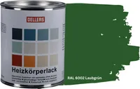 OELLERS Heizkörperlack DIY 1L RAL 6002 Laubgrün Heizungsfarbe Heizungslack Heizkörperfarbe