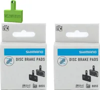 2er Set SHIMANO Scheibenbremsbeläge Blister B05S-RX inkl. Bleeding Block