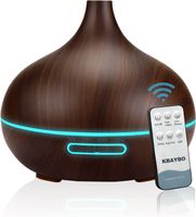 Aroma Diffuser, Luftbefeuchter 500ml Essential Oil Duftlampe mit Timer und 7 Farben LED, für Aromatherapie-Raum/Yoga/Büro/SPA/Schlafzimmer