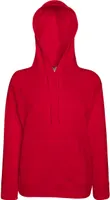 Fruit of the Loom 62-148-0 | Lady-Fit Lightweight Hooded Sweat - Farbe: Red - Größe: XL