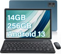 Tablet, 14 GB RAM + 256 GB ROM/TF, 1 TB Gaming-Tablet mit WiFi 6, Octa-Core 2,0 GHz, 7000 mAh, 8 MP + 5 MP, Tablet mit Tastatur und Maus, Bluetooth