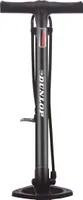Dunlop Fahrradpumpe 12Bar für Dunlop-, Schrader- u. Französisches Ventil - Standluftpumpe inkl. Adapter für Spielzeug und Bälle - Roller- u. Autoreifen - 67,5 x 22,1 cm